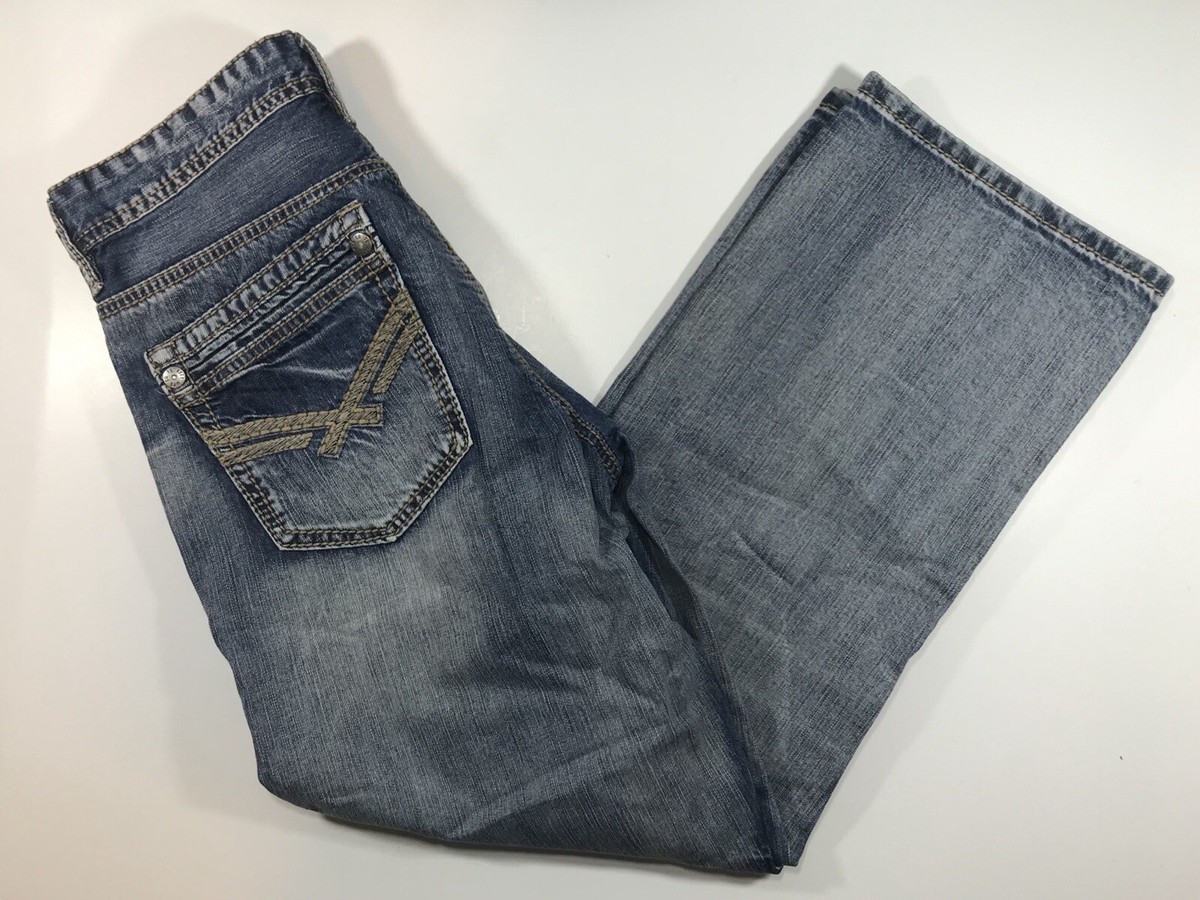Axel Tread Well Relaxed Straight Pre-Owned Blue Jeans 32X30 Men's