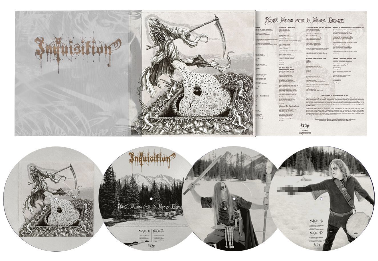 Inquisition Black Mass for a Mass Grave (Monochrome Edition) (Vinyl LP)
