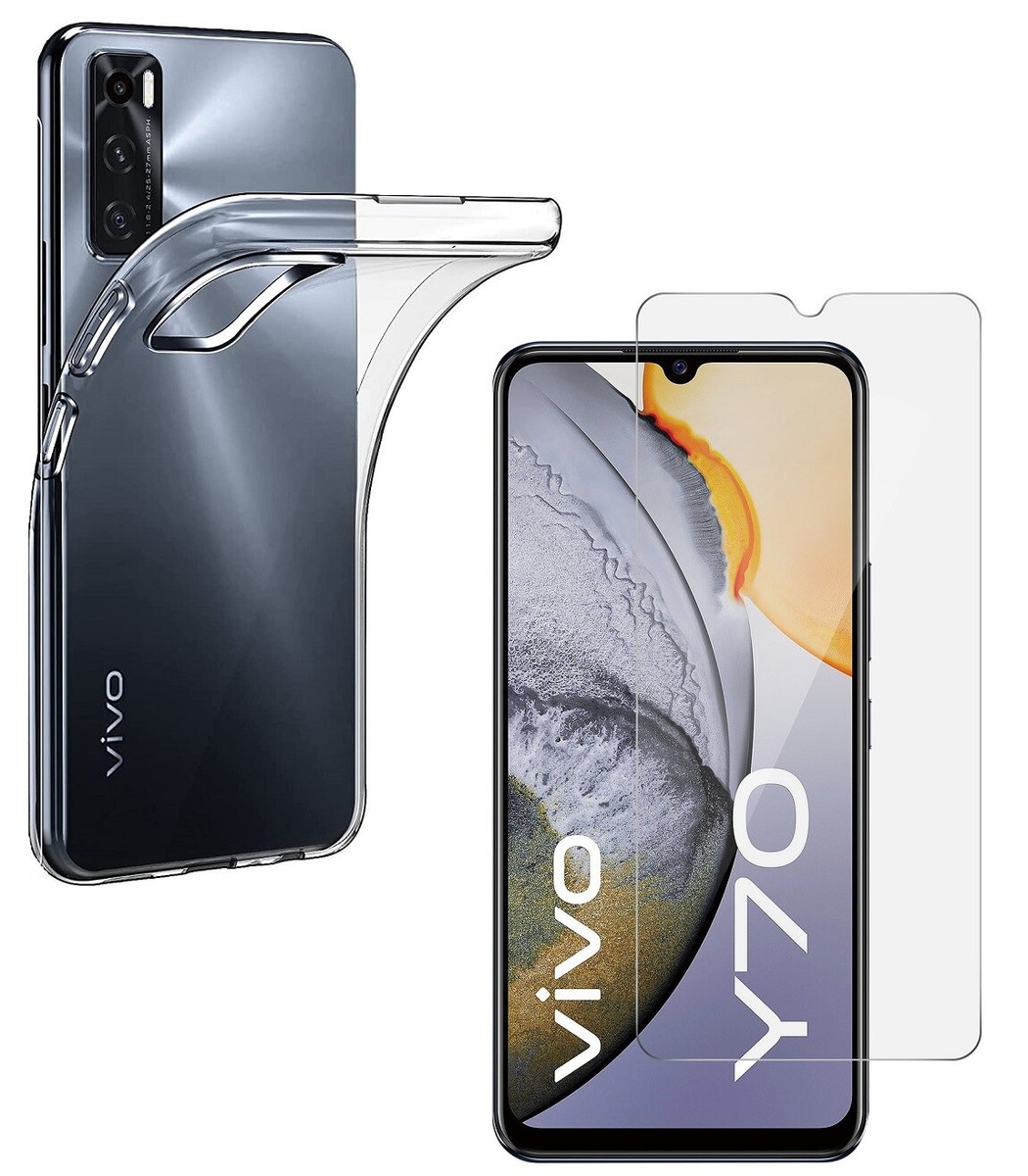 For VIVO Y70 Cover Case Clear Film Tempered Glass Y 70