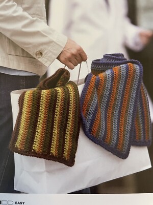 CROCHETED Striped Scarf Pattern Easy env983