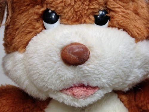 Vintage Mighty Star Plush Sitting Puppy Dog Brown Stuffed Animal 10" Korea #4514 - Picture 4 of 11