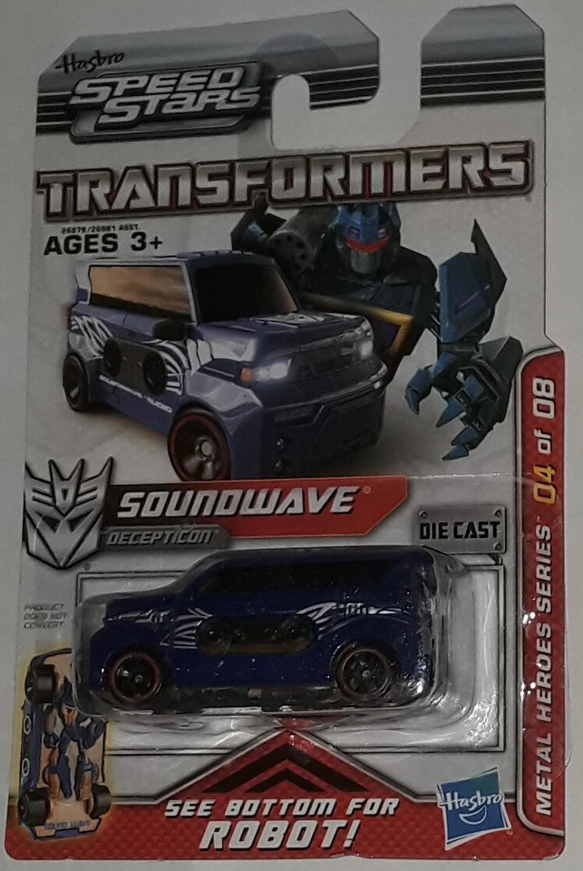 Transformers Speed Stars Soundwave metal heroes series new sealed mosc - Image 4 of 4
