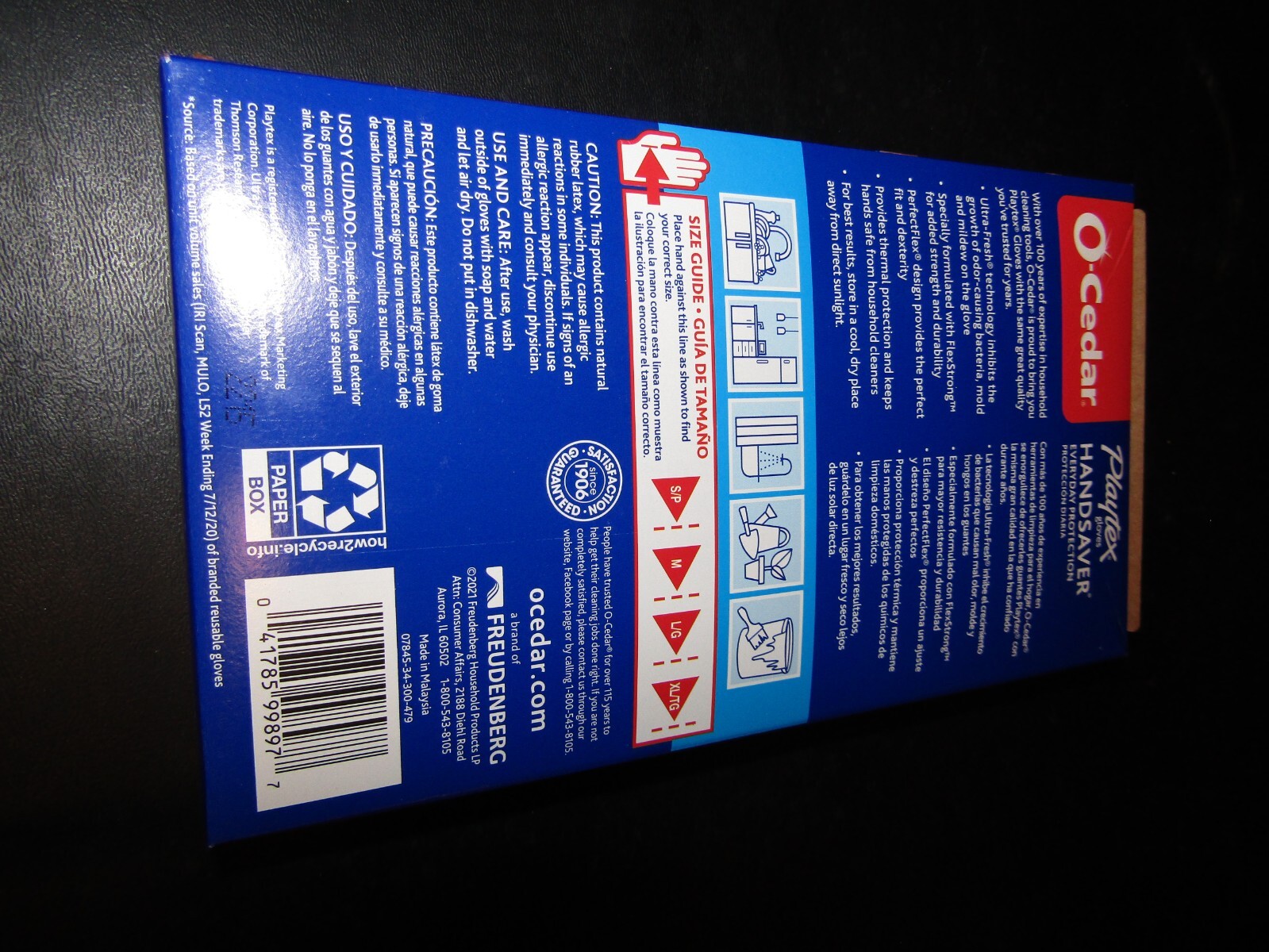 OCedar Playtex Handsaver Durable Rubber Gloves, 10 PAIR MEDIUM Yellow