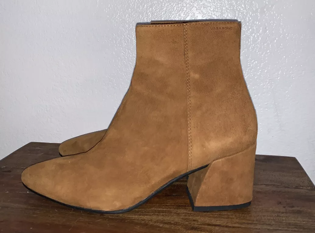 Shoemakers Olivia Suede Caramel Ankle Boots Urban Outfitters 37 7 | eBay