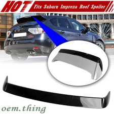 Fits 08-11 Subaru Impreza Wrx Sti 3rd Rear Roof Add On Spoiler Lip Paint Black Fits 08-11 Subaru Impreza Wrx Sti 3rd Rear Roof Add On Spoiler Lip Paint Black