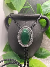 Rodeo Bolo Tie Western Cowboy Black Leather Necktie New Free Ship A2991