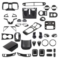 Carbon Fiber Interior Panel Decoration Cover Trim For Chevy Camaro 2010-15