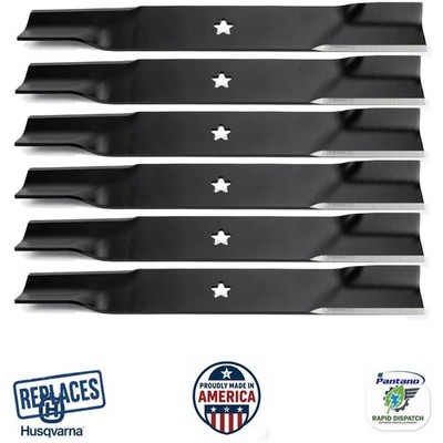 Mower Blade Fits Husqvarna 52'' Deck MZ5225 EZ5224 5-Point Star 539112079 6-PK