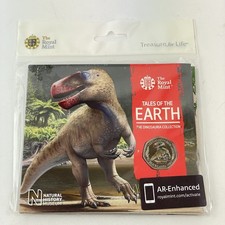 UK 2020 Megalosaurus 50p Coin BU Colour Tales Of The Earth