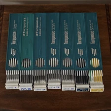 Vintage Berol Turquoise Eagle Drawing Leads 2375 HB H 2H 3H 2376 Yellow Blue