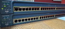 2 Cisco Catalyst 2950 Series WS-C2950-24 24-Port Managed Network Ethernet Switch