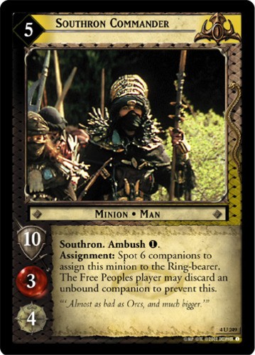 Southron Commander - Foil Moderately Played LOTR: The Two Towers (Foil)