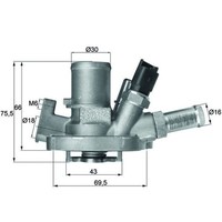 Thermostat KüHlmittel Mahle TI 151 80 FüR Abarth Fiat Alfa Romeo Lancia Jeep