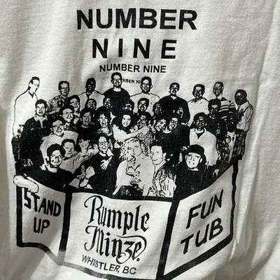 Number Nine Logo Long Sleeve Tee Vintage Y2K T-Shirt Authentic