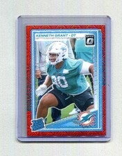 2025 Panini Donruss Optic Kenneth Grant #216 Red Mojo Rated Rookie Prizm