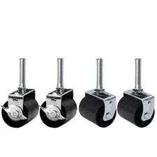 Tristate Apartment Furnishres B9006 Replacement Caster Wheels - Black & Silve...