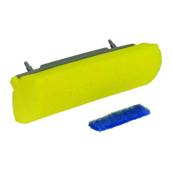 Quickie Sponge Mop Head, Screw On Connection, 9 in Mop Head 