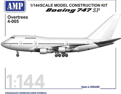 Boeing B-747 SP Plastic model aircraft 1/144 AMP OvT-4-005 | eBay