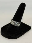 VTG CIGAR BAND Sterling Silver Work Accented Stamped 925 Mexico Size 7