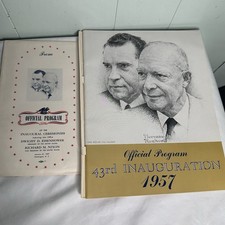 Eisenhower Nixon Official Inauguration Program 1957 