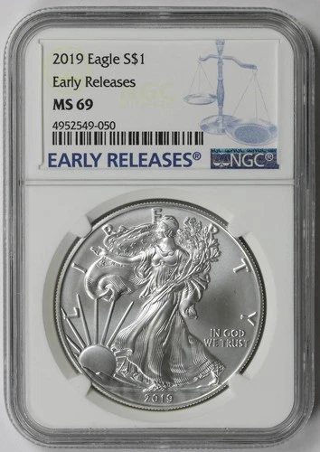 2019 American Silver Eagle $1 MS 69 NGC Early Releases