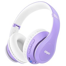 Uliptz Wireless Bluetooth Headphones, 65H Playtime, 6EQ Standard, Purple