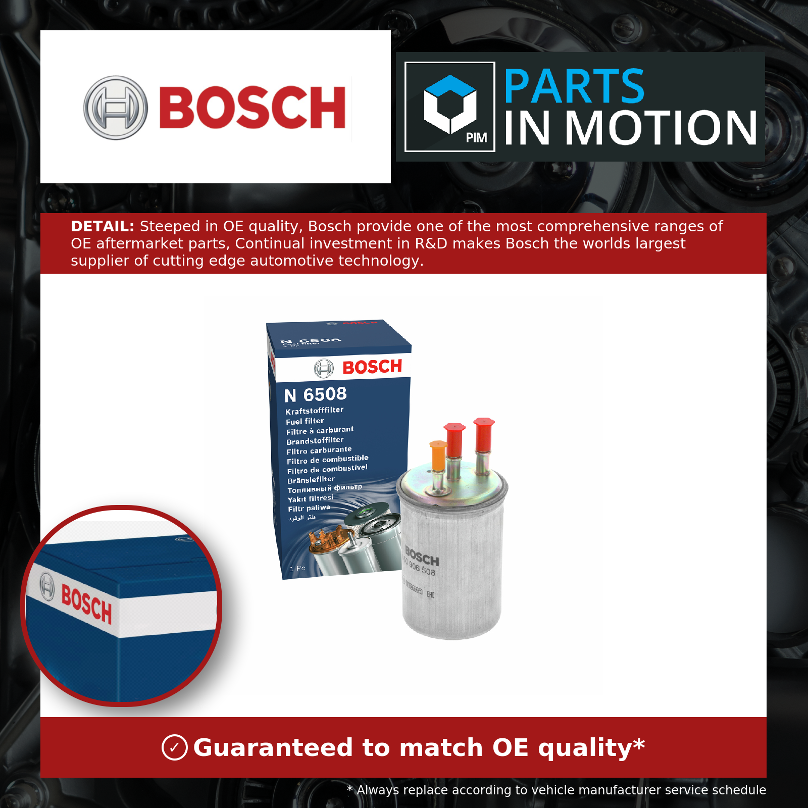 Fits BOSCH FILTRY 0 450 906 508 FUEL FILTER ⭐UK Stock⭐ - Image 7