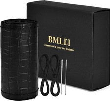 Auto Steering Wheel Cover with Top Genuine Leather -the black thread