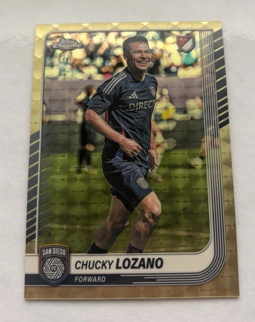 2025 Topps Chrome MLS Chucky Lozano Superfractor 1/1 San Diego FC Mexico #135