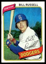 1980 Topps Bill Russell Los Angeles Dodgers #75