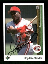 1989 Upper Deck 446 Lloyd McClendon signed auto autograph  JBN BXCP61