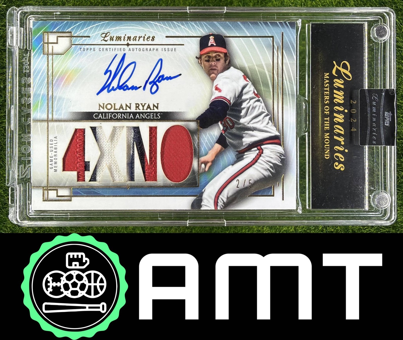 Nolan Ryan 2024 Topps Luminaries 2/5 Masters of the Mound Auto Patches Angels