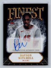 Davion Mitchell 2024-25 Finest #FA-DM Finest Autographs Black Refractor