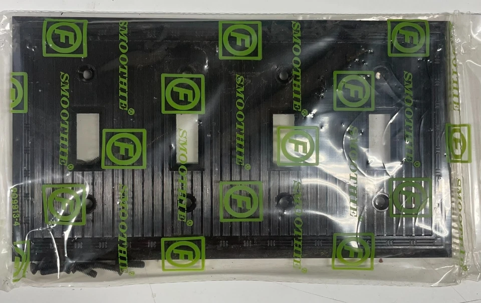 Placa de interruptor de 4 velocidades BAQUELITA (paquete de 2) cubierta de receptáculo marrón ENVÍO GRATUITO Foto 2 de 3