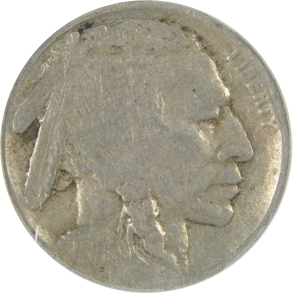1913 D Type 2 Indian Head Buffalo Nickel VG 10 ANACS 5c SKU:I16281 - Image 3 of 4