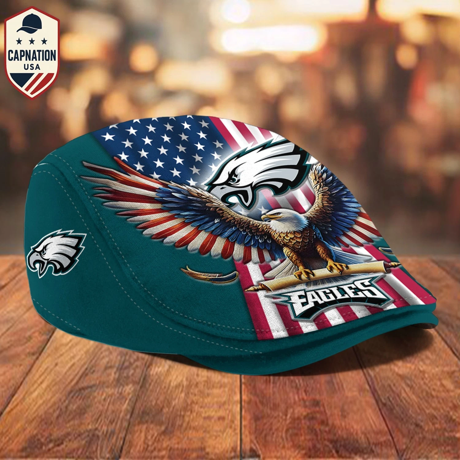 Philadelphia-Eagle Jeff Cap Newsboy Cap Driving Cap Flat Cap Golf Cap For Men