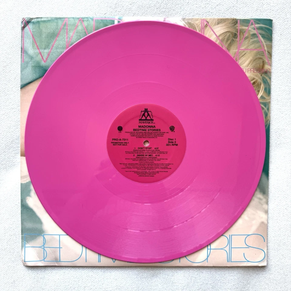 Madonna Bedtime Stories - Edição Especial Limitada DJ Pressing - 2X Vinil Rosa - Imagem 4 de 4