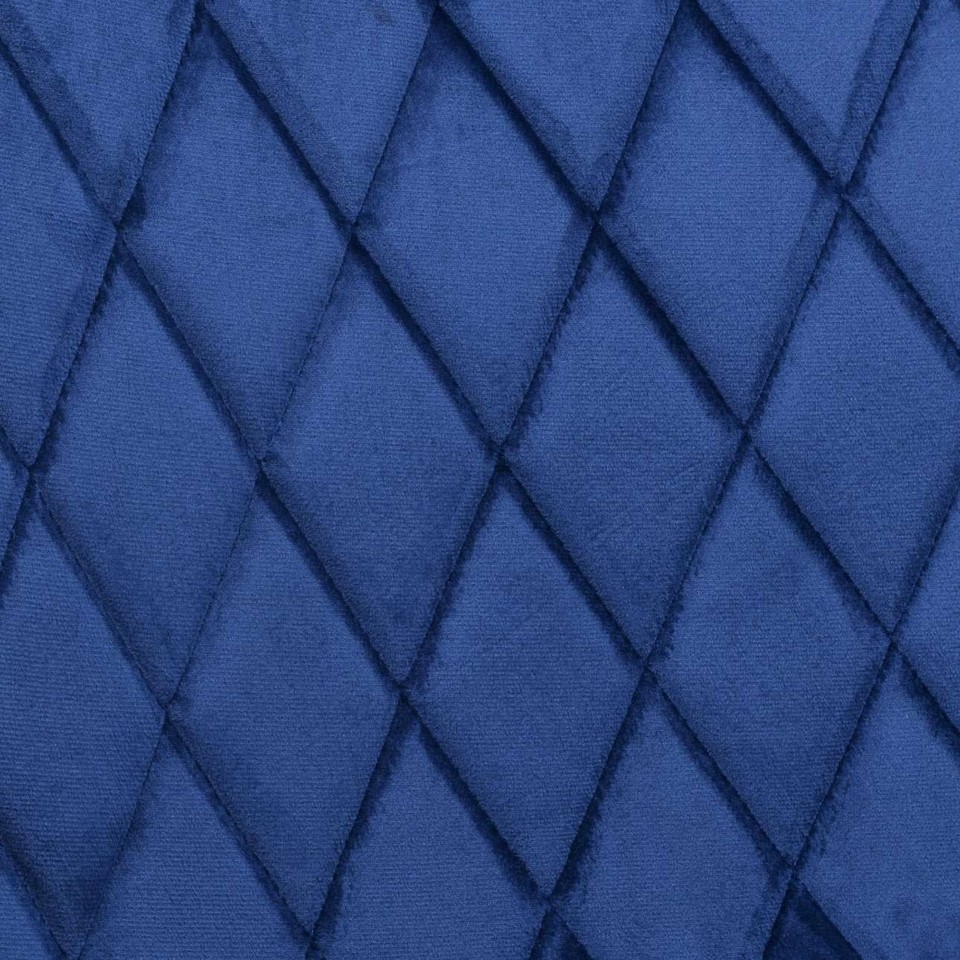 Fauteuil rembourré Dexter Velvet bleu marine