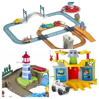 4 Sets, Paw Patrol Adventure Bay Railway, Jungle Rescue, Lighthouse Huge Lot