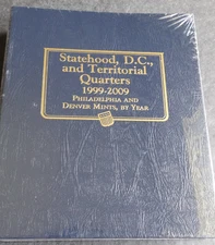 Damaged Whitman Statehood D.C. Territorial Quarter 1999-2009 P,D Coin Album Book