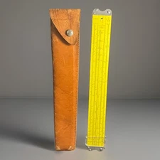 Vintage Pickett Eckel Model 800-ES Slide Rule Ruler Synchro-Scale Log Case Read