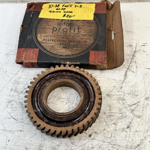 Vintage OEM Ford 1299175 Certified Timing Camshaft Gear For 1937-38 Ford V8 60HP