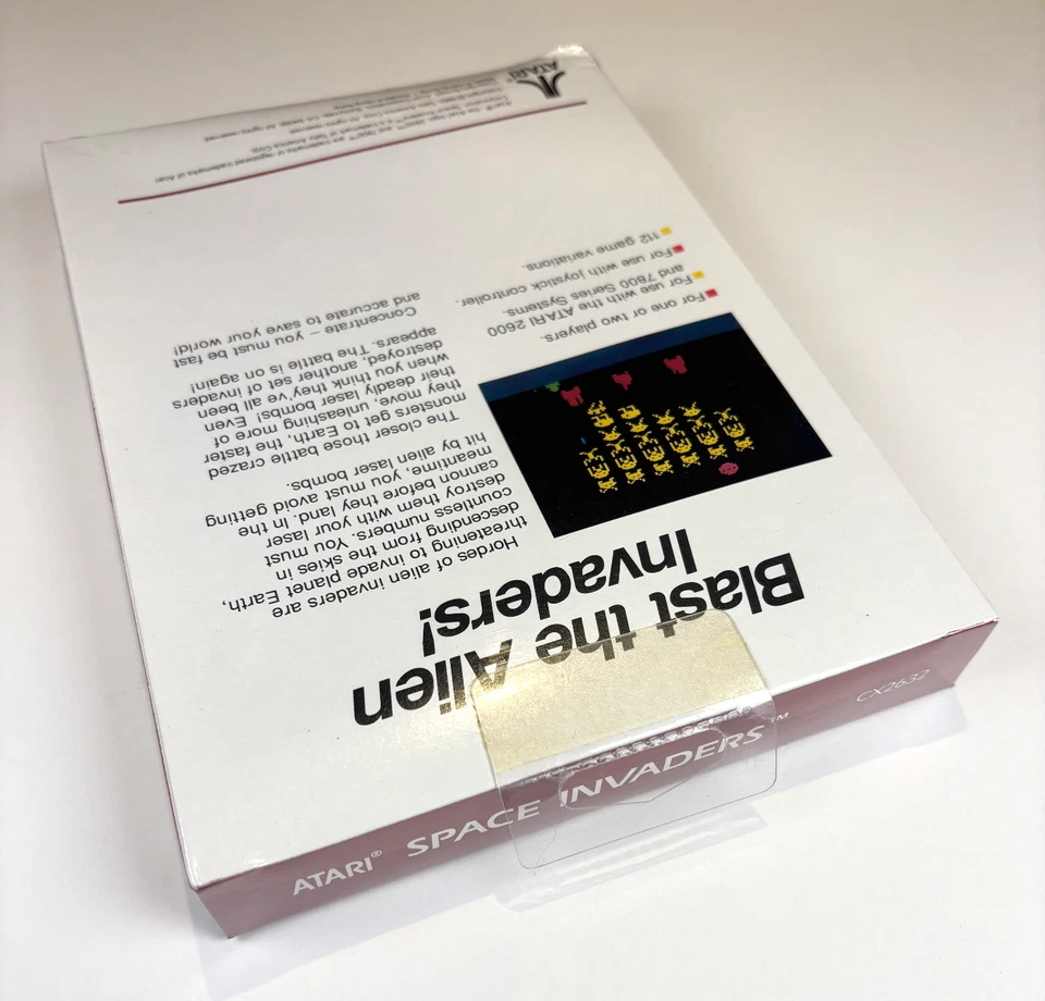 SPACE INVADERS - Atari 2600 - NUEVO Sellado de fábrica - Nuevo en caja / Completo - 1988 Foto 4 de 4