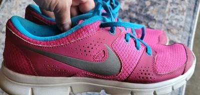 Nike Women's Pink Blue Athletic Sneakers 9.5 Lace Up Breathable 525754-600
