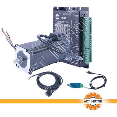 ACT 1Axis Closed Loop Stepper CNC Kit 2Nm 4A Nema 23 Motor &Treiber CS57
