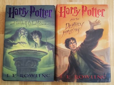 Harry Potter 1st Edition RARE HC With ERRORS Books 6 & 7 Lot
