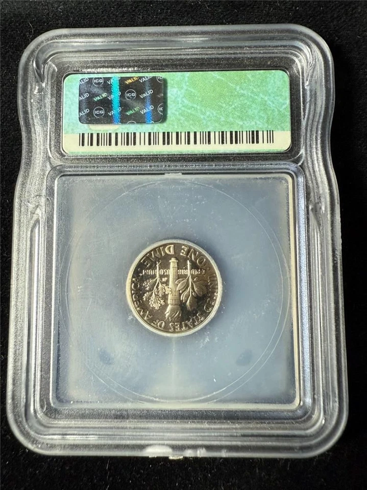 1969 S 10C Roosevelt Dime PR70 DCAM Ultra Cameo UCAM PF70 ICG PERFECT! SKU 3680 - Image 2 of 2