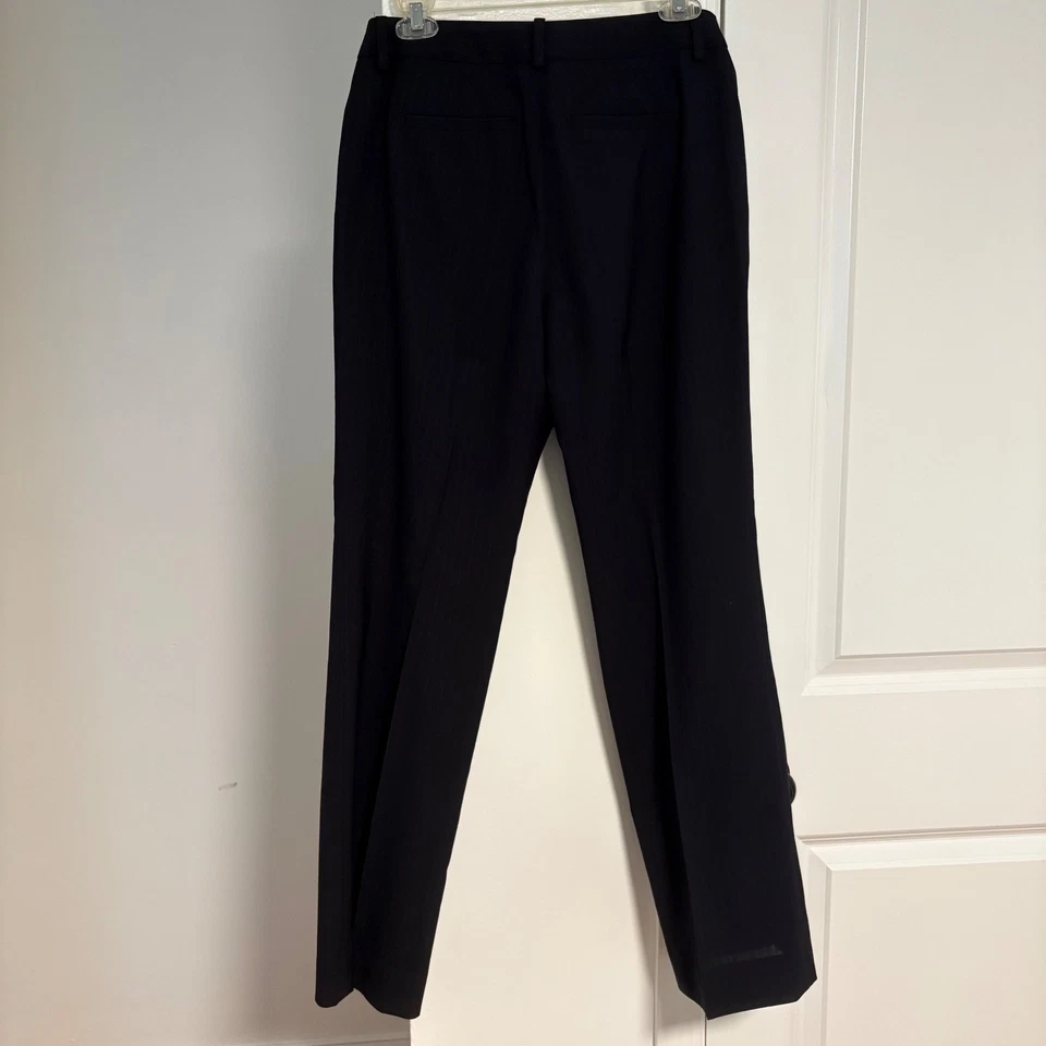 Calça social Brooks Brothers lã italiana tamanho 4 azul marinho Lanificio di Tollegno - Imagem 2 de 4