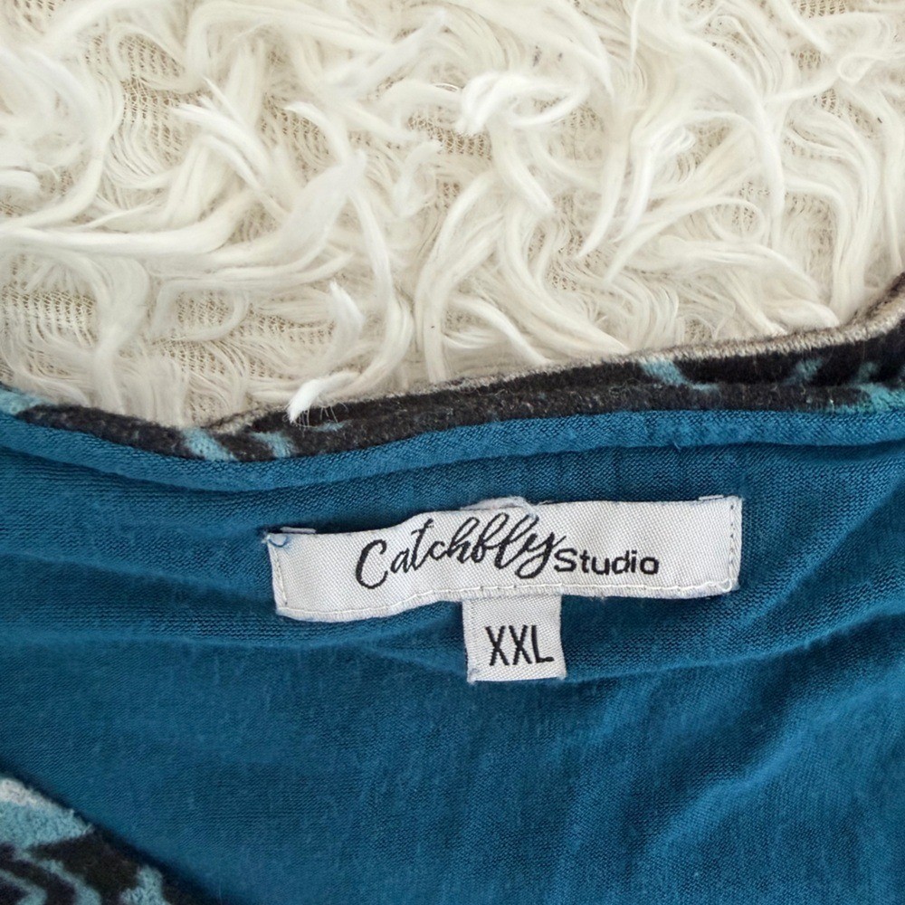 Catchfly Studio Tribal Print Split Back Long Slee… - image 6