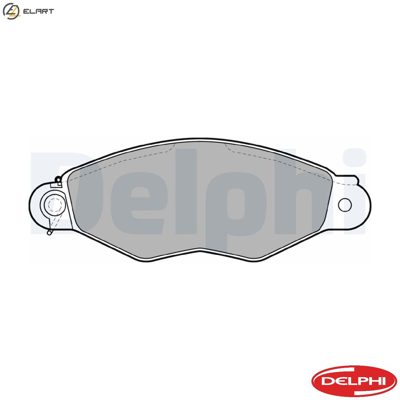 BRAKE PAD SET DISC BRAKE LP1610 FOR RENAULT CLIO/SYMBOL THALIA KANGOO/Express